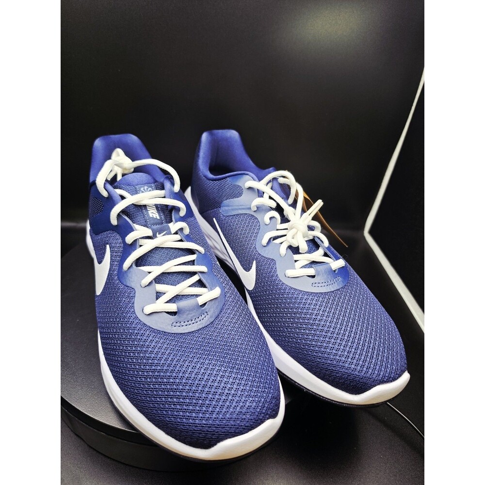 Nike Revolution 6 Next Nature Low Top Lace-Up Mesh Sneaker Blue/White US 13 MEN